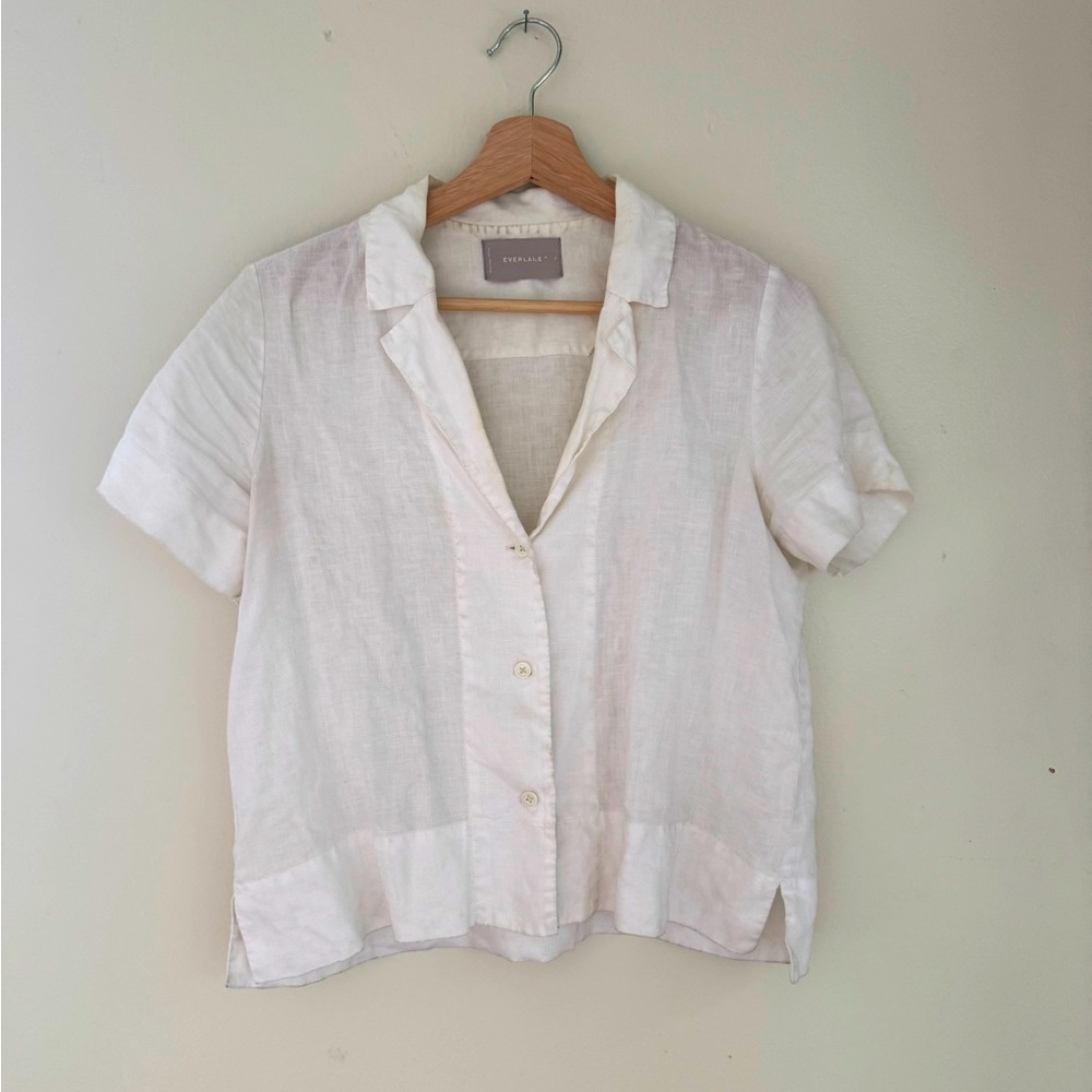 Short Sleeve White Button Down Shirt